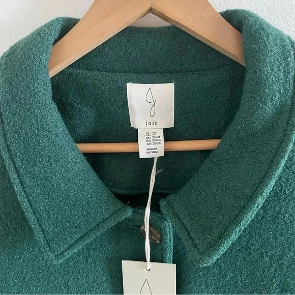 JOIE Wool blend Green Jacket Size 3X - Picture 3 of 9